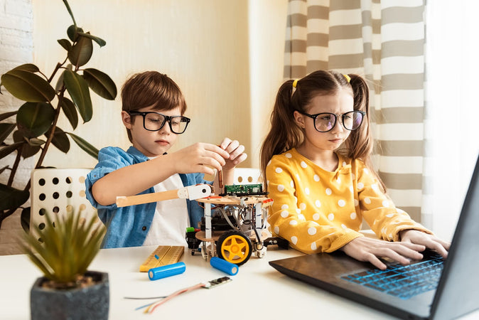 after school coding club - kids programming and building science robotics